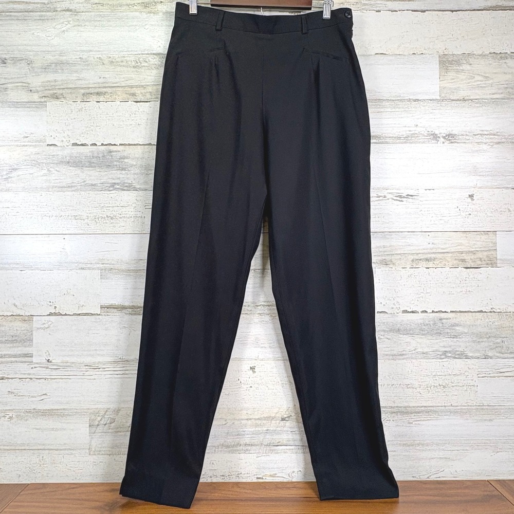 Fabrizio Gianni Black Dress Pants Womens Size 14 Career Business Office